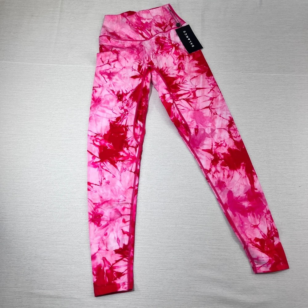 Balance Athletica Pink Tie-Dye Leggings Sz S NWT